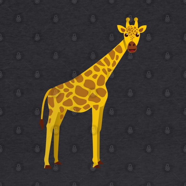 Giraffe - Simple Vector Illustration by WaltTheAdobeGuy